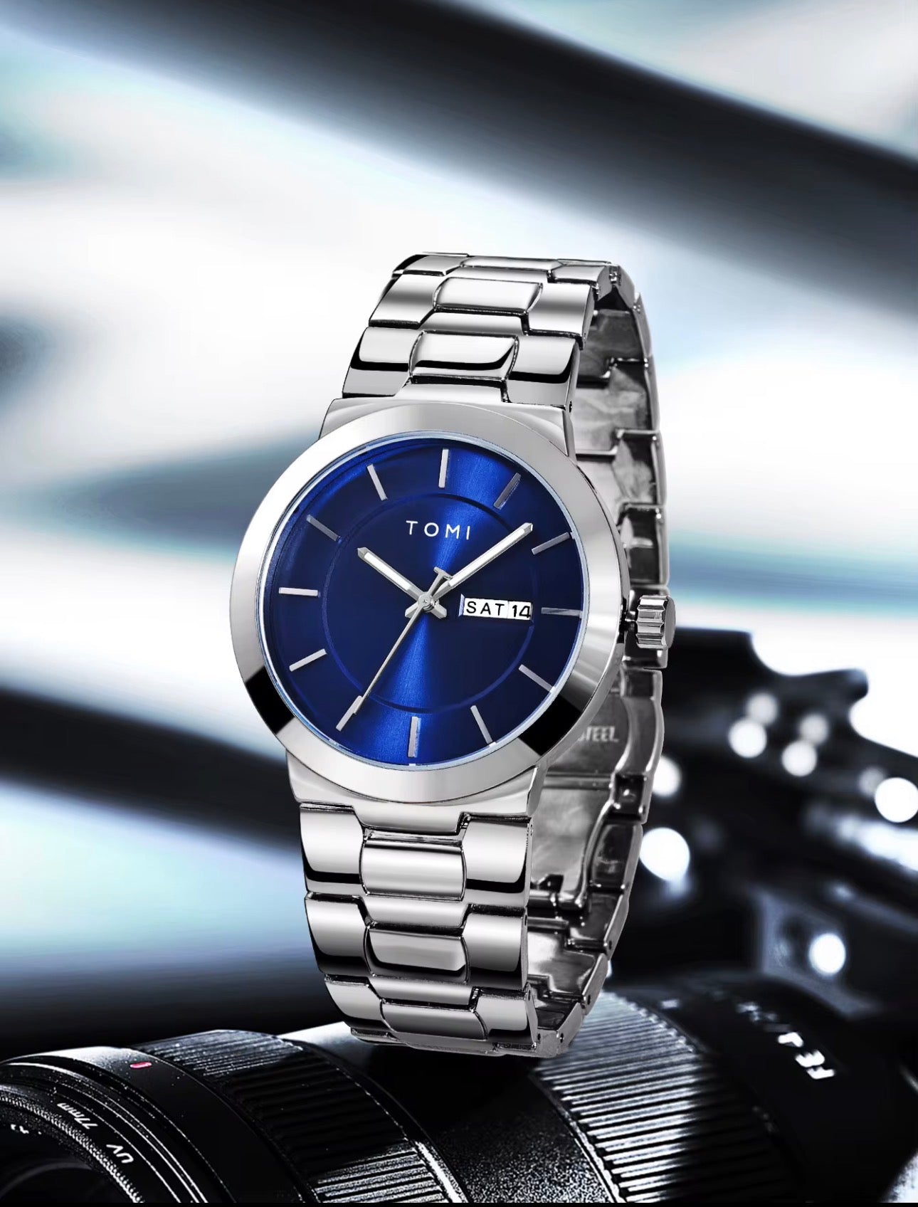 Montre TOMI T303 – Montre de luxe pour homme (Plusieurs couleurs)