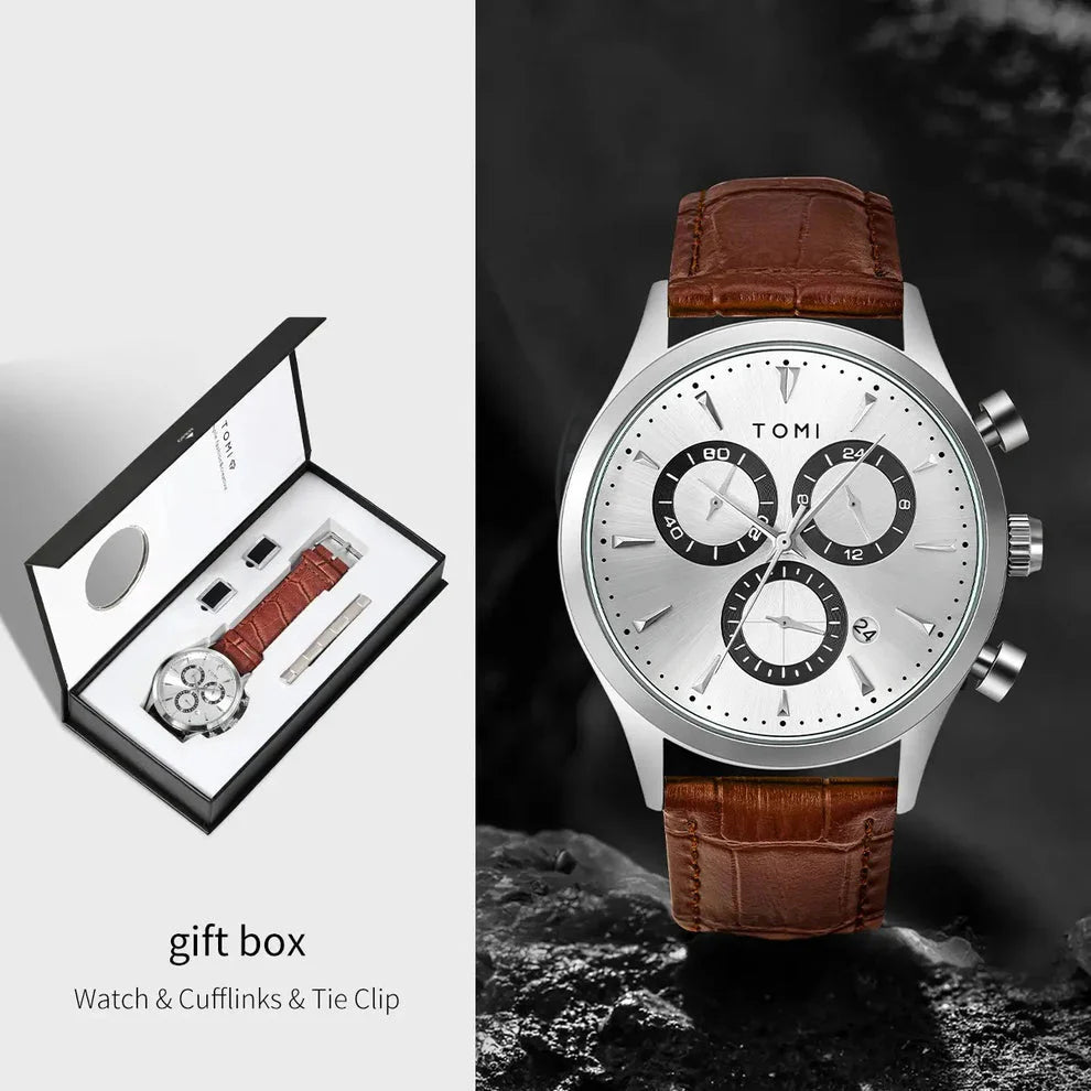 Montre Homme TOMI – Coffret Élégance
