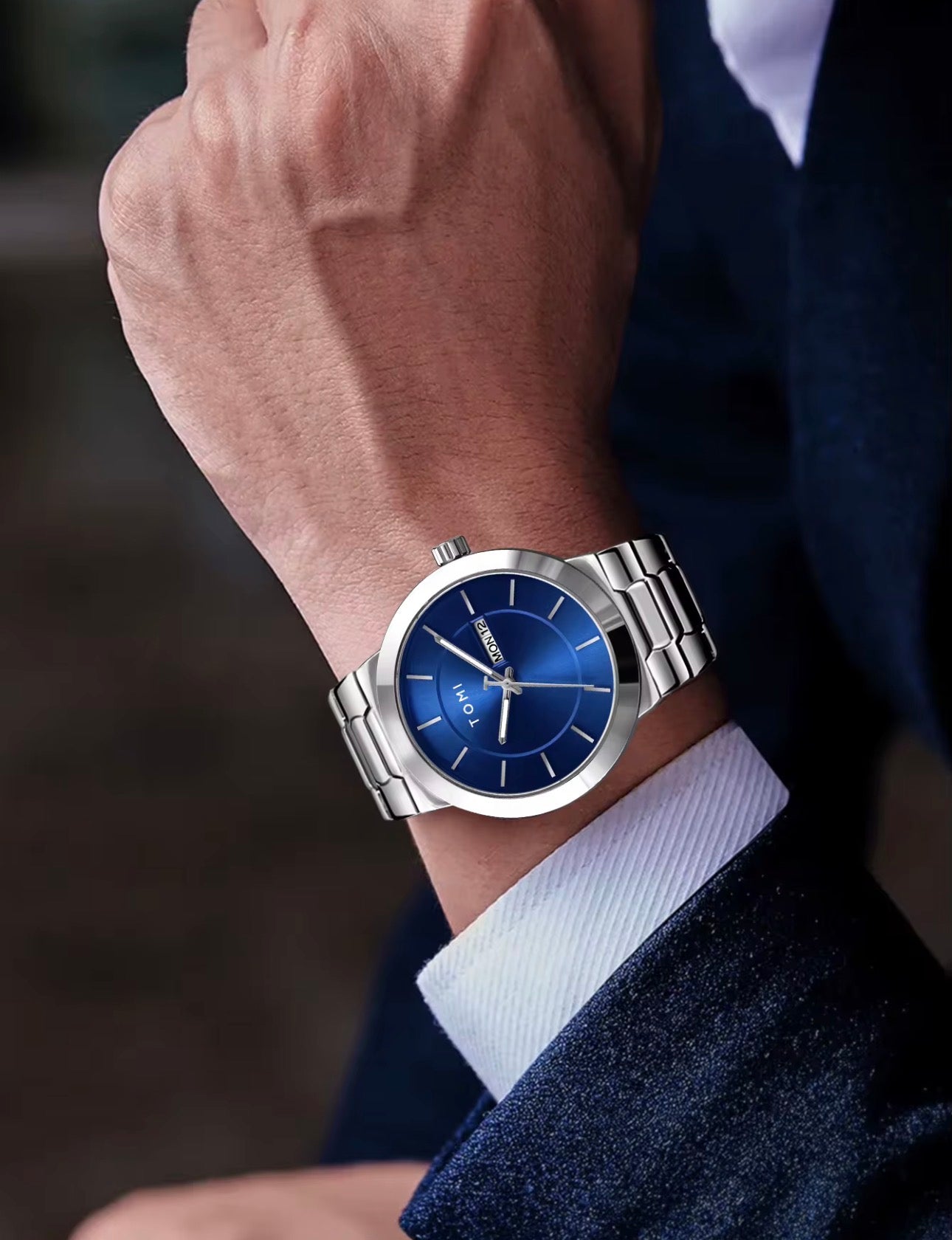 Montre TOMI T303 – Montre de luxe pour homme (Plusieurs couleurs)