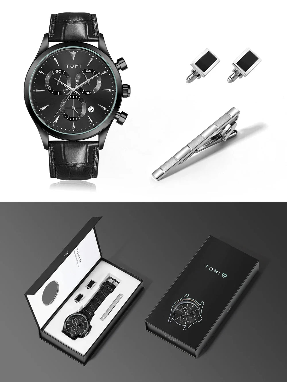 Montre Homme TOMI – Coffret Élégance