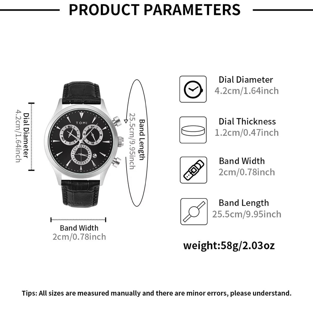 Montre Homme TOMI – Coffret Élégance